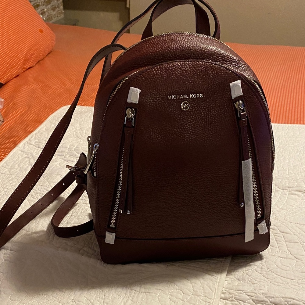 Michael Kors Dark Brown Leather Backpack